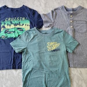 5T Boys OshKosh Cruisin' and Sunrise Surf Club Kids T-Shirts - Blue and Green